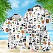 Tof Quotes Pattern Dunder Mifflin Hawaiian Shirt Short.jpg - demo10
