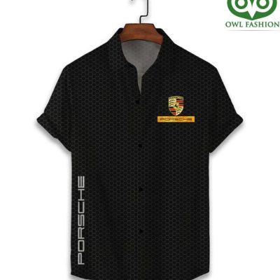 PORSCHE full black FLIP FLOPS AND COMBO HAWAII SHIRT SHORTS