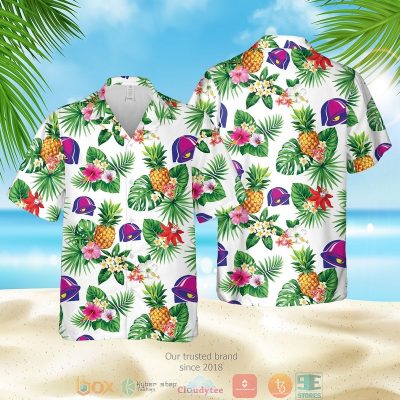 Taco Bell Logo Pineapple Hawaiian Shirt, Shorts - Hot Sale 2025