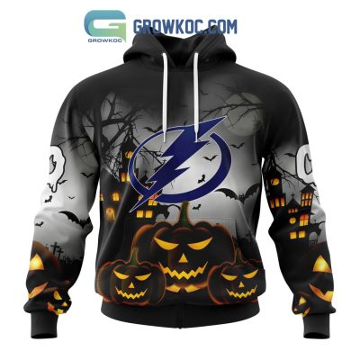 Tampa Bay Lightning NHL Special Pumpkin Halloween Night Hoodie T Shirt