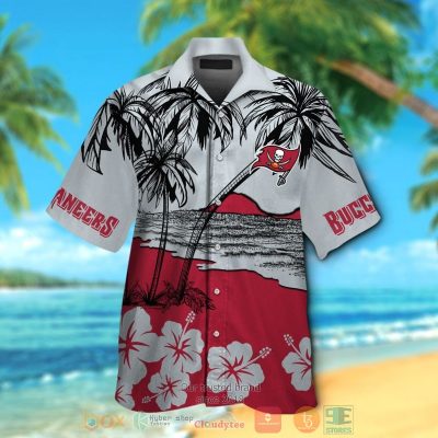 Tampa Bay Buccaneers Hibiscus Grey Hawaiian Shirt And Shorts - Hot Sale 2025