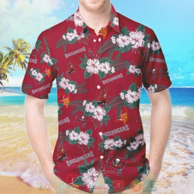 Tampa Bay Buccaneers Hibiscus Hawaiian Shirt And Shorts - Hot Sale 2025