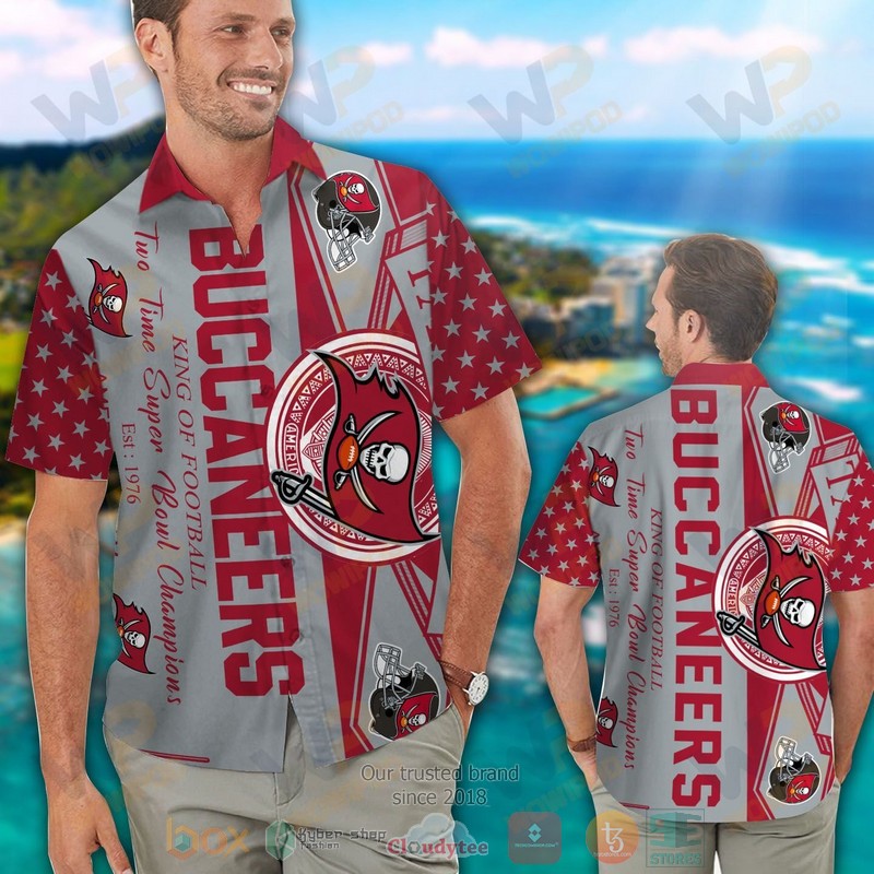 Tampa Bay Buccaneers King Of Football Two Times Super Bowl Champions Hawaiian Shirt And Shorts - Hot Sale 2025