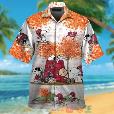 Tampa Bay Buccaneers Snoopy Charlie Brown Autumn Hawaiian Shirt And Shorts - Hot Sale 2025