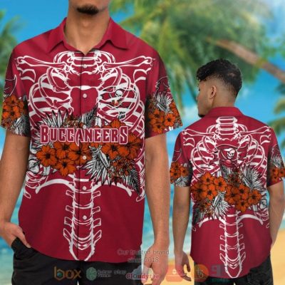Tampa Bay Buccaneers Orange Hibiscus Red Hawaii Shirt, Shorts - Hot Sale 2025