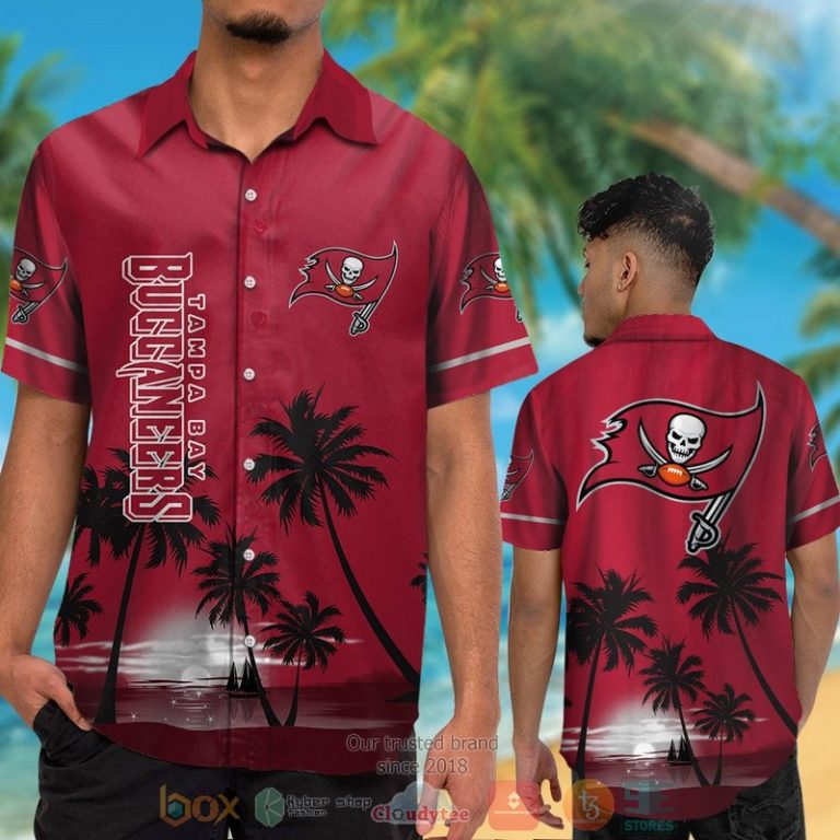 Tampa Bay Buccaneers Palm Trees Dark Red Hawaii Shirt, Shorts - Hot Sale 2025