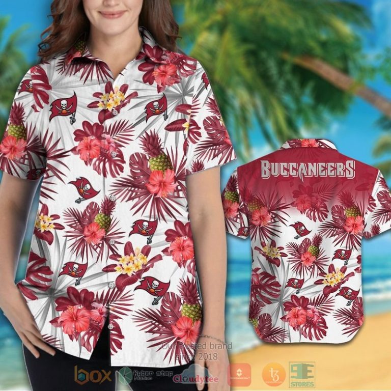 Tampa Bay Buccaneers Pineapple Hibiscus Hawaiian Shirt And Shorts - Hot Sale 2025