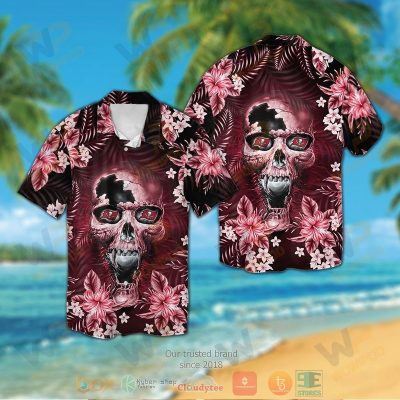Tampa Bay Buccaneers Skull Hawaiian Shirt And Shorts - Hot Sale 2025