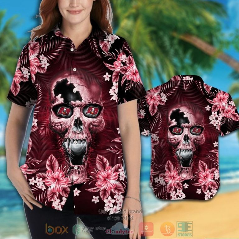 Tampa Bay Buccaneers Skull Hawaiian Shirt And Shorts - Hot Sale 2025