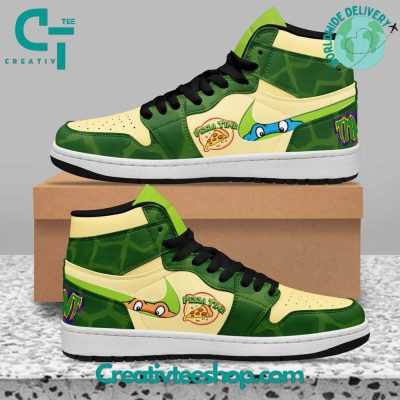 Teenage Mutant Ninja Turtles Pizza Time Air Jordan 1 Sneaker - soulcals.com