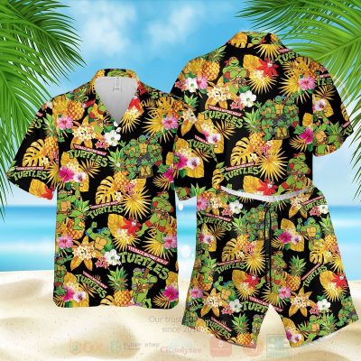 Teenage Mutant Ninja Turtles Black-Yellow Hawaiian Shirt, Short - Hot Sale 2025