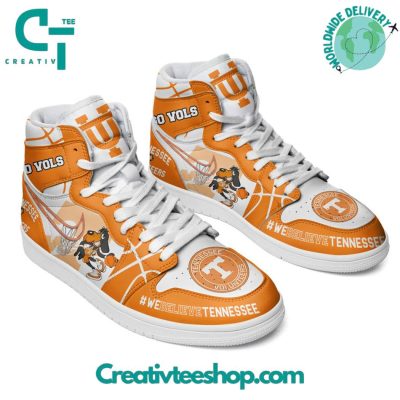 Tennessee Volunteers Basketball Go Vols Air Jordan 1 Sneaker - soulcals.com