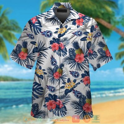 Tennessee Titans Pineapple Hibiscus Hawaiian Shirt And Shorts - Hot Sale 2025