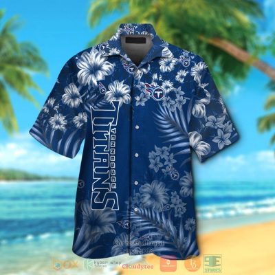 Tennessee Titans Tropical Plants Hibiscus Blue Hawaiian Shirt And Shorts - Hot Sale 2025