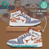 Texas Longhorns NCAA Custom Name Air Jordan 1 Sneaker - soulcals.com