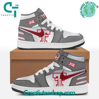 Texas Tech Football "Galvanized" Air Jordan 1 Sneaker - soulcals.com