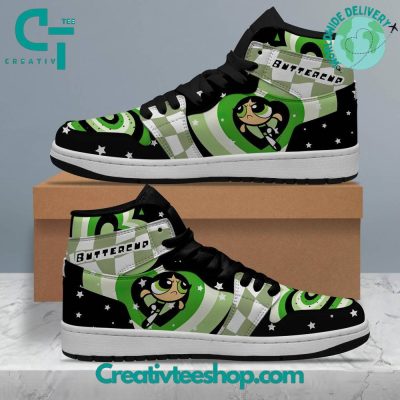 The Powerpuff Girls Buttercup Air Jordan 1 Sneaker - soulcals.com