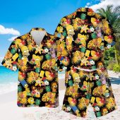The Simpsons Characters Black Yellow Hawaiian Shirt Short.jpg - demo10