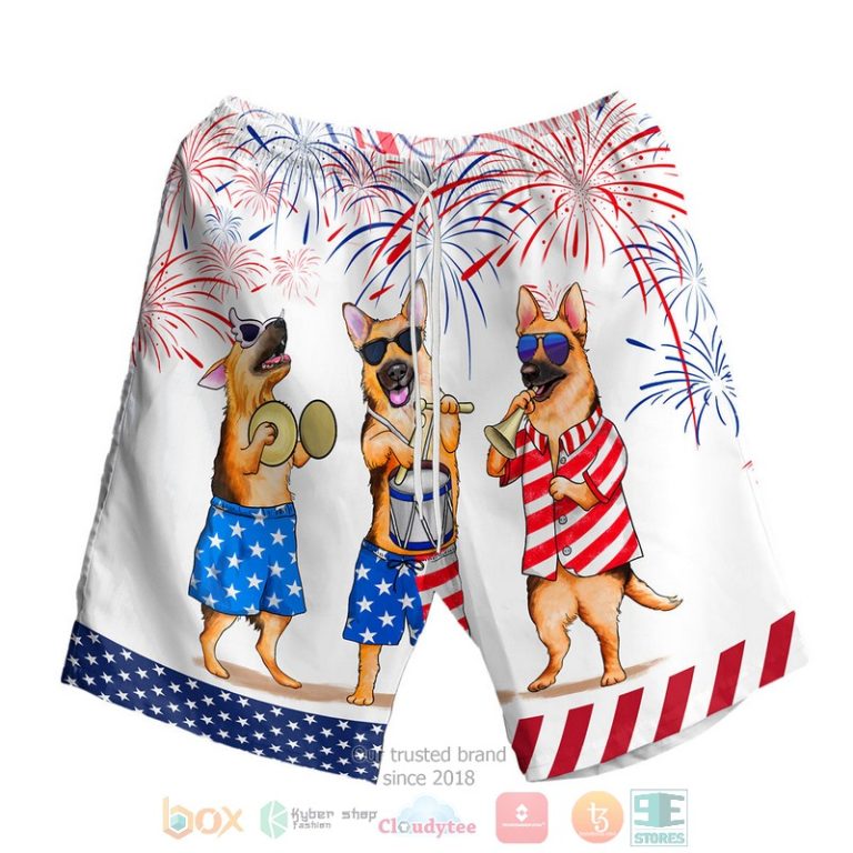 Three German Shepherd Independence Day Is Coming Hawaiian Shirt, Shorts - Hot Sale 2025