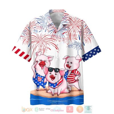 Three Pig Independence Day Is Coming Hawaiian Shirt, Shorts - Hot Sale 2025