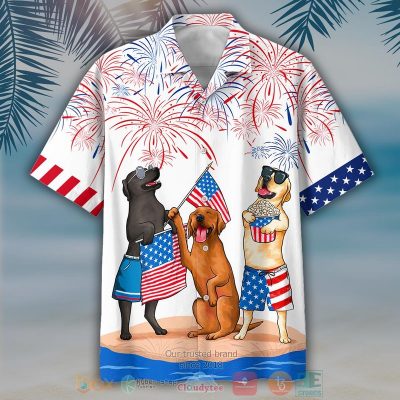 Three Colors Labrador Independence Day Is Coming Hawaiian Shirt, Shorts - Hot Sale 2025
