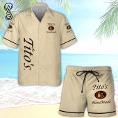 Tito?S Handmade Vodka All Over Print Hawaiian Shirt And Beach Shorts - Hot Sale 2025