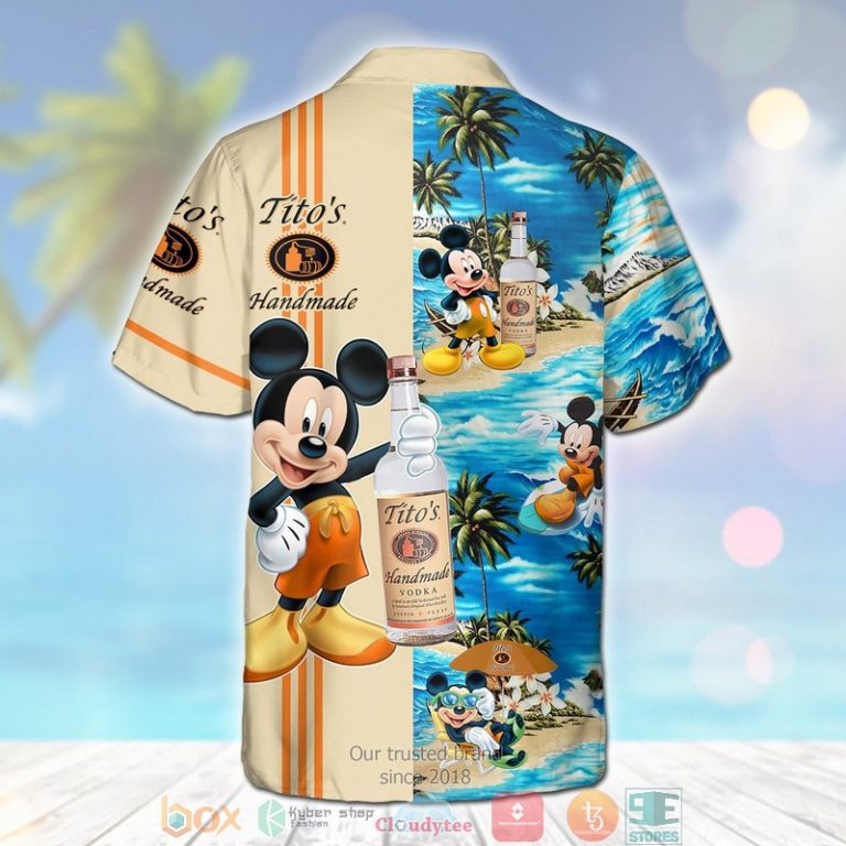 Tito?S Handmade Vodka Mickey Mouse On The Beach 3D Hawaiian Shirt, Short - Hot Sale 2025 Tito?S Handmade Vodka Mickey Mouse On The Beach 3D Hawaiian Shirt, Short - Hot Sale 2025