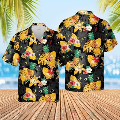 Toothless Baby Black-Yellow Hawaiian Shirt, Short - Hot Sale 2025