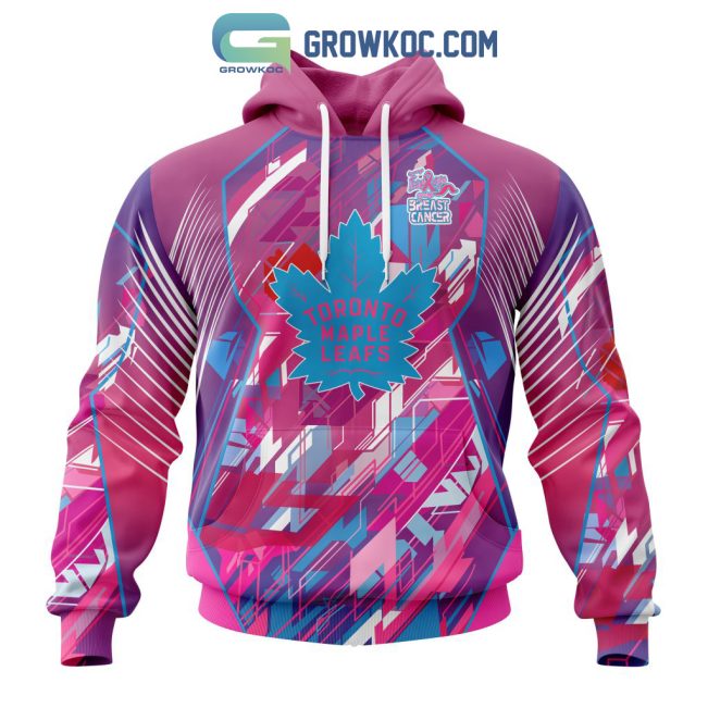 Toronto Maple Leafs NHL Special Design I Pink I Can! Fearless Again Breast Cancer Hoodie T Shirt