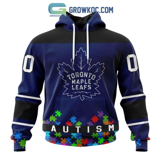 Toronto Maple Leafs NHL Special Unisex Kits Hockey Fights Against Autism Hoodie T Shirt