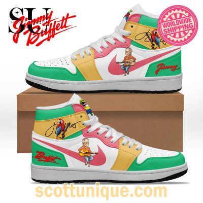Trending Jimmy Buffett Nike Air Jordan 1 High Top Sneaker -Soulcals.com
