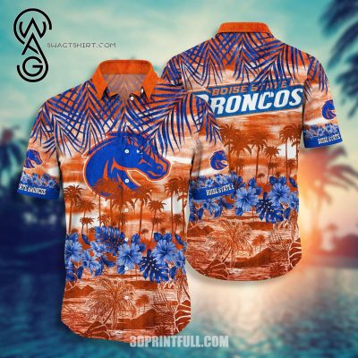 Tropical Flower Boise State Broncos Combo Hawaiian Shirt And Shorts - Hot Sale 2025