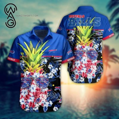 Tropical Pineapple Buffalo Bills Combo Hawaiian Shirt And Shorts - Hot Sale 2025