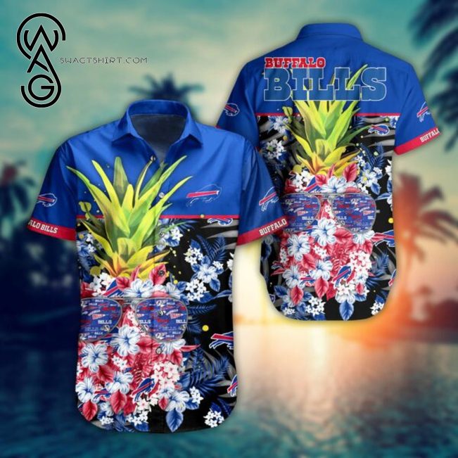 Tropical Pineapple Buffalo Bills Combo Hawaiian Shirt And Shorts - Hot Sale 2025