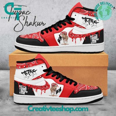 Tupac Shakur 2PAC Air Jordan 1 Sneaker - soulcals.com