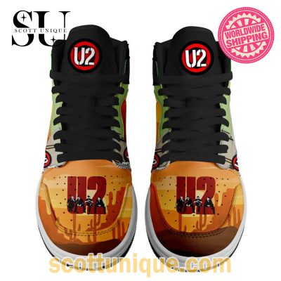 U2 Tree Nike Air Jordan 1 High Top Sneakers -Soulcals.com
