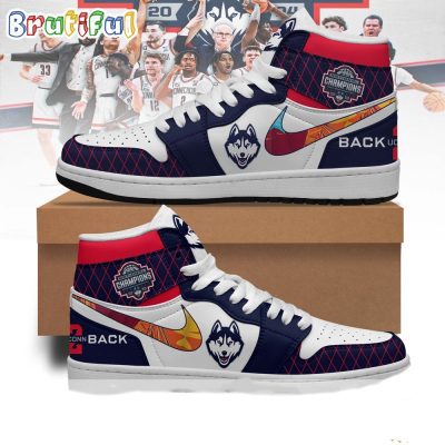 UConn Huskies 2024 NCAA Men's Basketball National Champions Air Jordan 1 Shoes