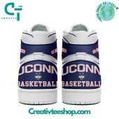 Uconn Huskies Basketball Go Huskies Air Jordan 1 Sneaker - demo10