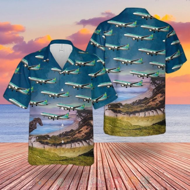 Uk Airlines Aer Lingus Airbus A320-200 Hawaiian Shirt, Short - Hot Sale 2025