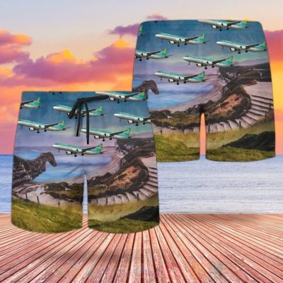 Uk Airlines Aer Lingus Airbus A320-200 Hawaiian Shirt, Short - Hot Sale 2025