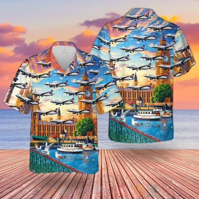 Uk Airlines Lufthansa Airbus A320-200 Hawaiian Shirt, Short - Hot Sale 2025