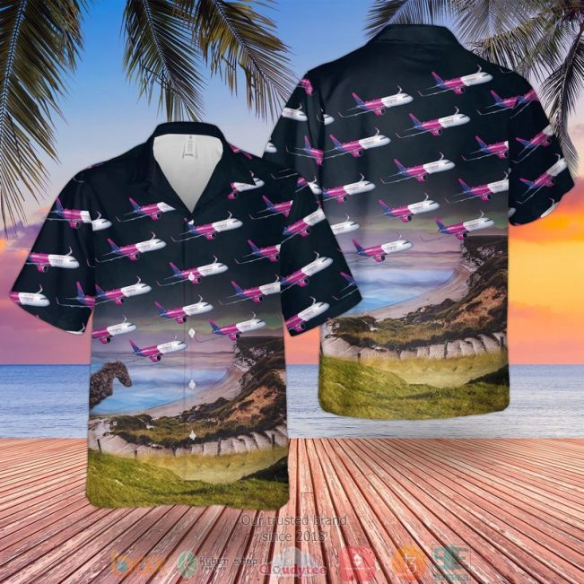 Uk Airlines Wizz Air Airbus A321-200 Hawaiian Shirt, Shorts - Hot Sale 2025