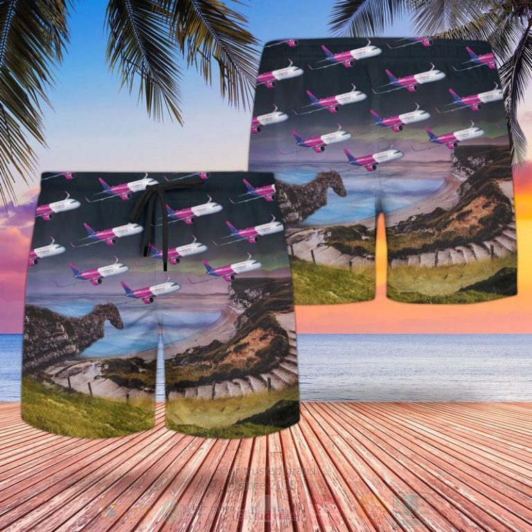 Uk Airlines Wizz Air Airbus A321-200 Hawaiian Shirt, Short - Hot Sale 2025 Uk Airlines Wizz Air Airbus A321-200 Hawaiian Shirt, Short - Hot Sale 2025