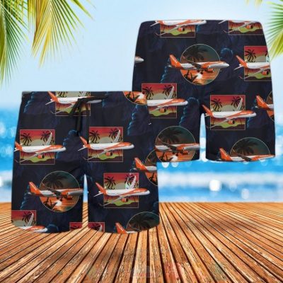 Uk Airlines Easyjet Airbus A320Neo Hawaiian Shirt, Short - Hot Sale 2025
