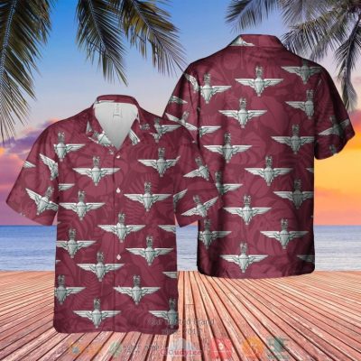 Uk Parachute Regiment Badge Maroon Hawaiian Shirt, Short - Hot Sale 2025