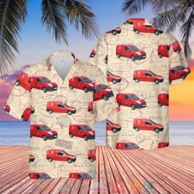 Uk Royal Mail Van Hawaiian Shirt, Short - Hot Sale 2025