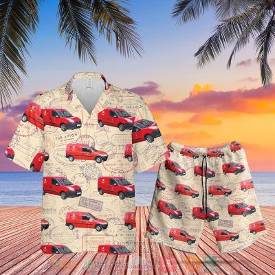Uk Royal Mail Van Hawaiian Shirt, Shorts - Hot Sale 2025