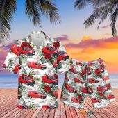 Uk Royal Mail Van Hibiscus Hawaiian Shirt Shorts.jpg - demo10