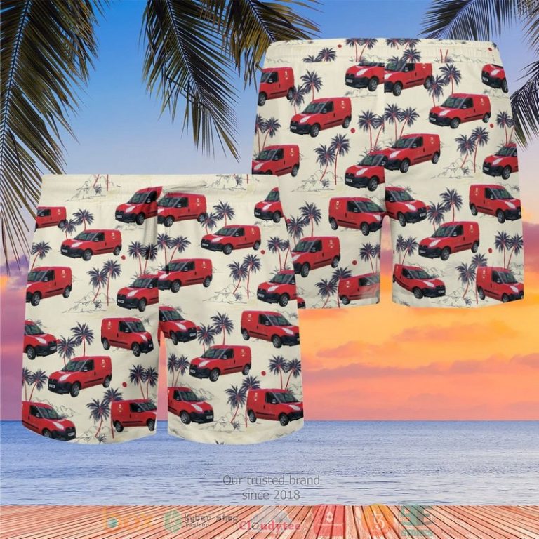 Uk Royal Mail Van Palm Tree Hawaiian Shirt, Shorts - Hot Sale 2025 Uk Royal Mail Van Palm Tree Hawaiian Shirt, Shorts - Hot Sale 2025