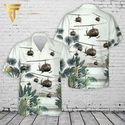 Us Army Bell Uh-1 Huey All Over Print Hawaiian Shirts And Beach Shorts - Hot Sale 2025